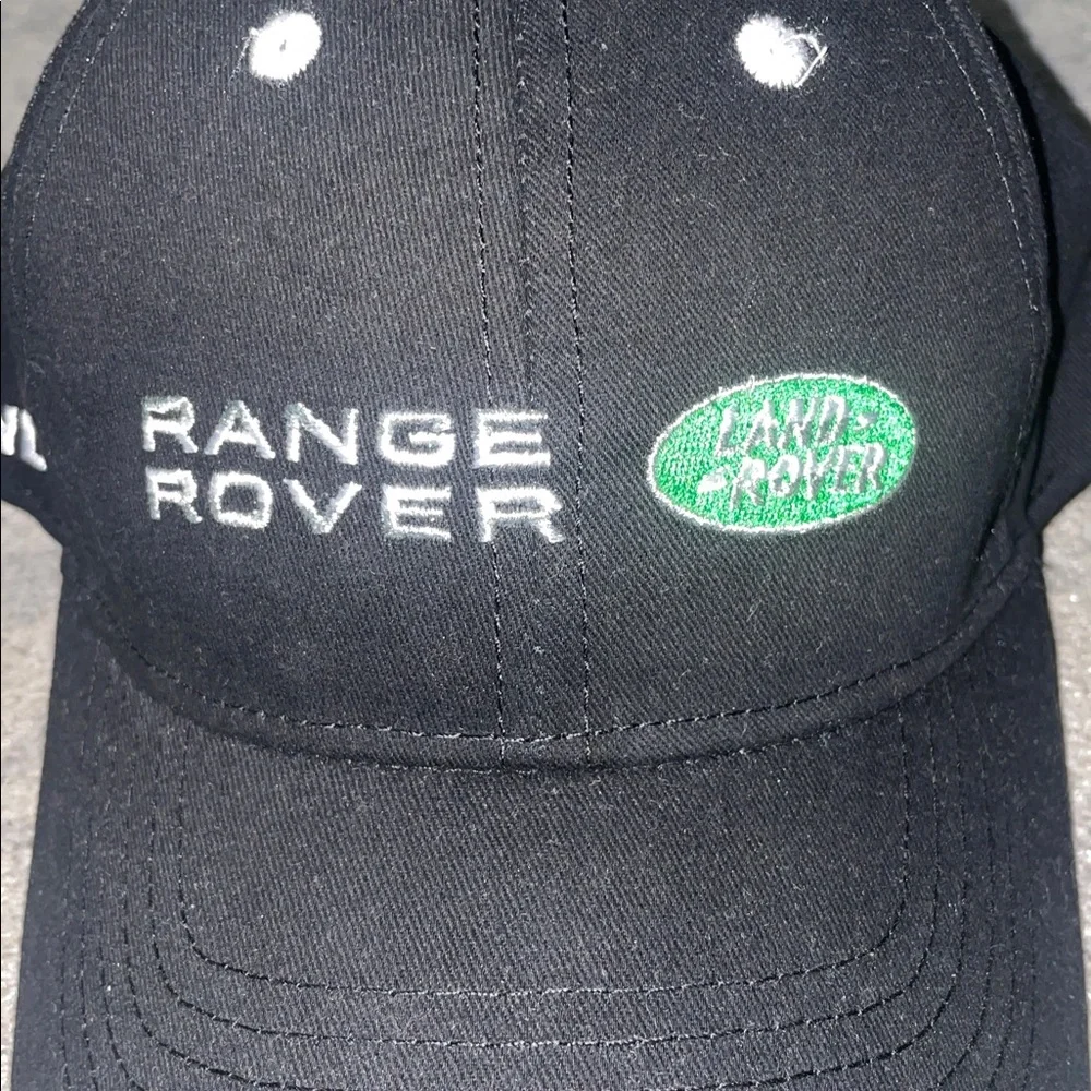 Range Rover Black Baseball Hat with Green Logo - Picture 2 of 5
